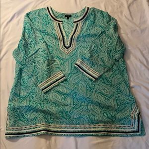 Teal tunic with great detailing